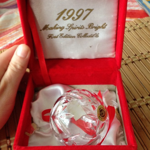 Madison ave lead crystal ornament