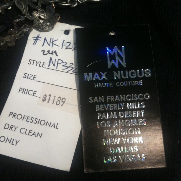 Amethyst and Crystal, Silver Necklace - Picture 3 of 4