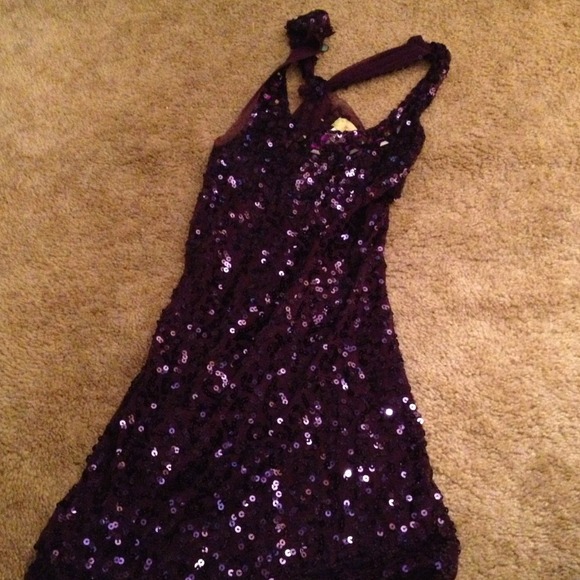 Purple sequined tank