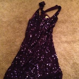 Purple sequined tank