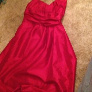 David's bridal. Red dress