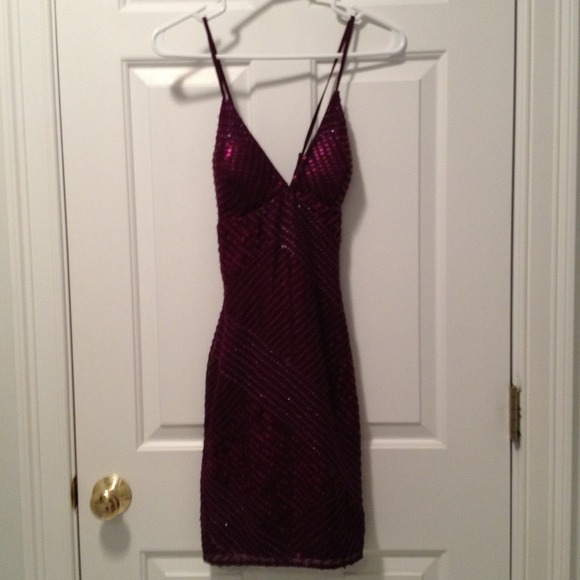 Scala Purple Sequin Dress