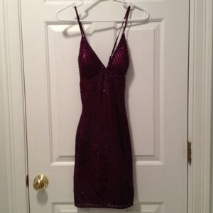 Scala Purple Sequin Dress