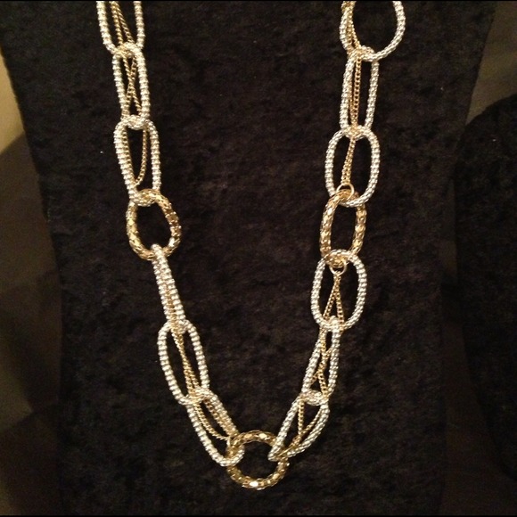 Silver & gold tone necklace