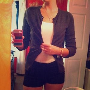 Gray cardigan