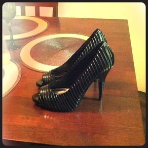Black pair of bakers heels. Only worn one time!