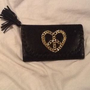 Black and gold Betsey Johnson wallet!