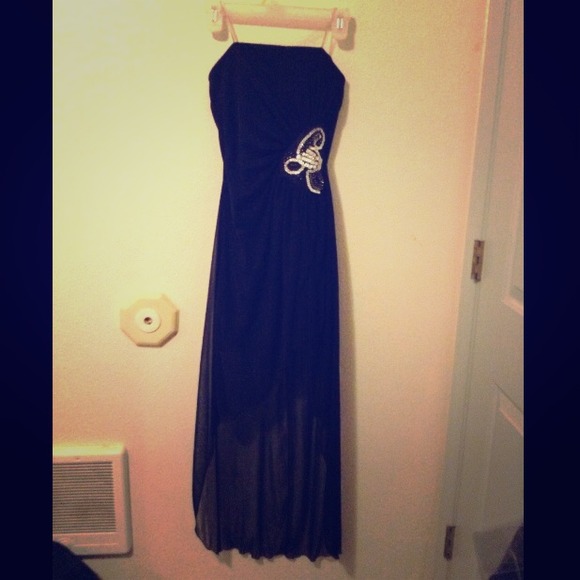 Beautiful long prom dress.