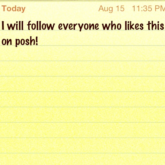 I will follow everyone who likes this on posh!!!!!