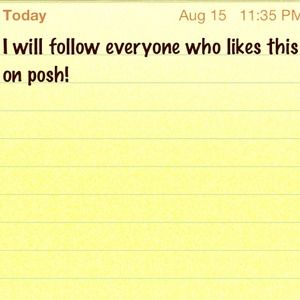 I will follow everyone who likes this on posh!!!!!