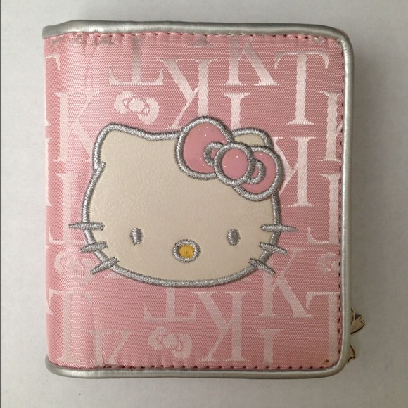 Clutches & Wallets - Hello Kitty Light Pink Embroidered Wallet