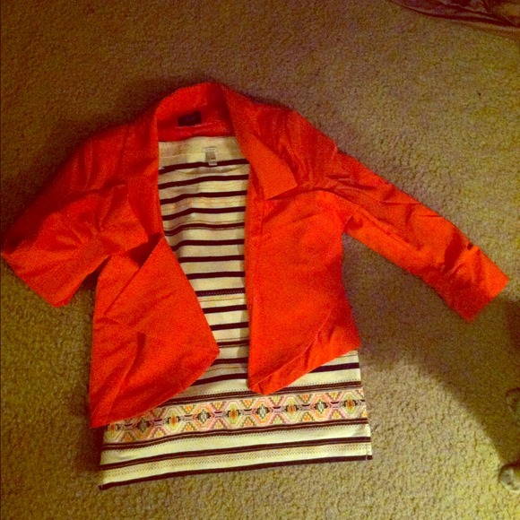 NWOT Orange Blazer