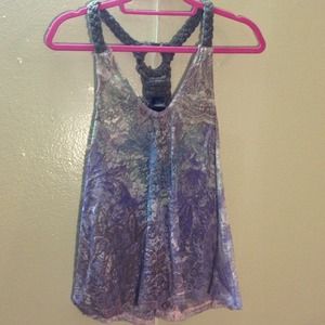 All lace tank top