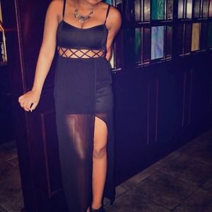 TOBI maxi crisscross dress