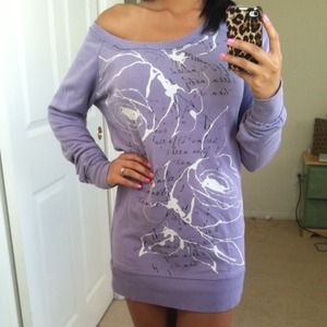 Kirra Purple Over-sized Sweatshirt