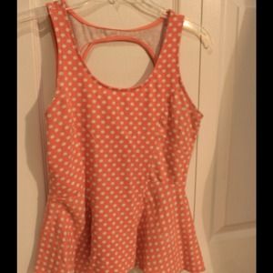 Pacsun cutout peplum tank