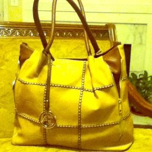 Two tone hobo bag.