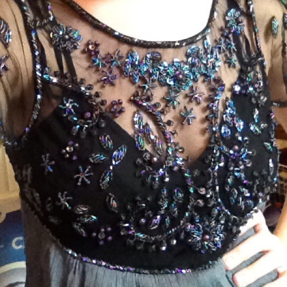Stunning Blue Embellished Beaded Tunic
