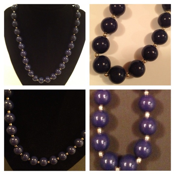 Navy Blue Necklace