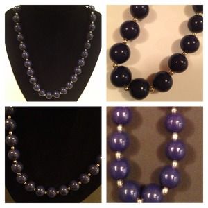 Navy Blue Necklace