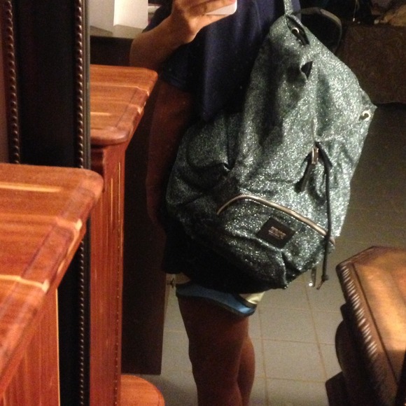 **Sold**Victoria Secret blue sequin backpack - Picture 2 of 3
