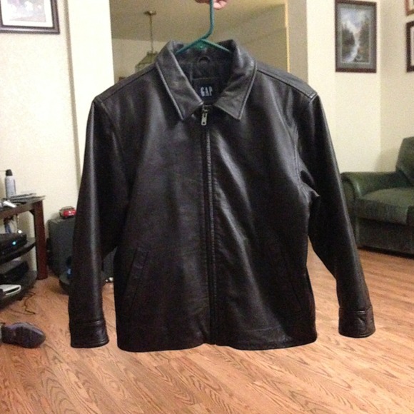 Fake leather jacket, real leather lining !REDUCED!