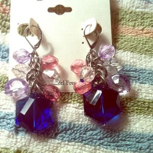 Brand new gem/beaded glam earrings