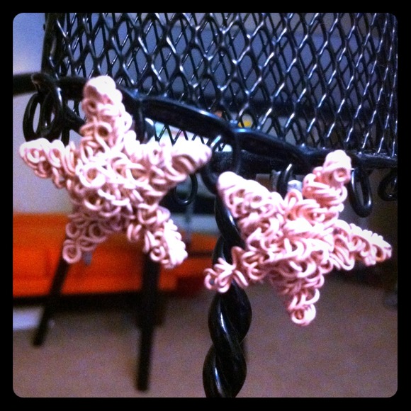 Light Pink star earring