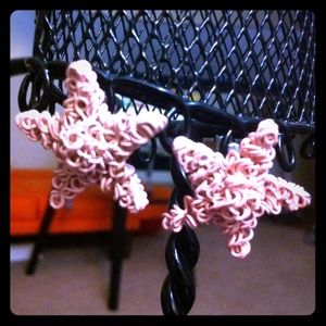 Light Pink star earring