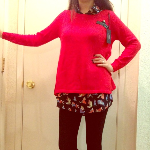 J.MI Sweaters - Red sweater match with the shirt NEW WITH TAG!!!