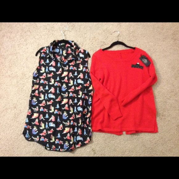 Red sweater match with the shirt NEW WITH TAG!!! - Picture 4 of 4