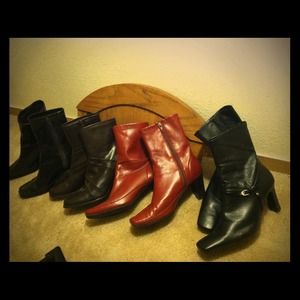 8-8.5 3 inch ankle boots.