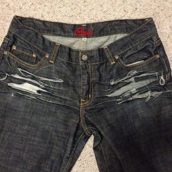 Blue Cult Destroyed distressed denim vintage jeans - Picture 4 of 4