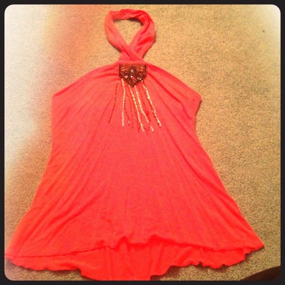 Flirty orange top