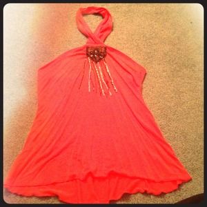 Flirty orange top
