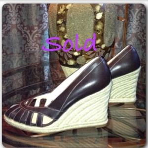 Lowest price😀Brown Wedges  Size 6  NWOT