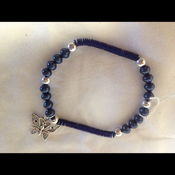 Blue Bead Bracelet