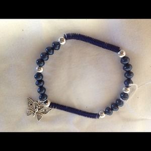 Blue Bead Bracelet