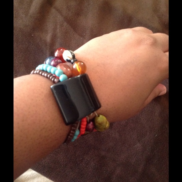 Rustic Multi bead Bracelet - Picture 3 of 4
