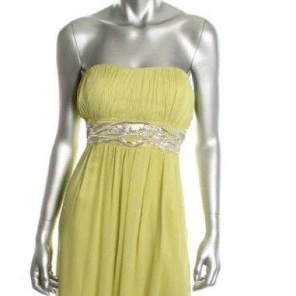 NWT JS Boutique green formal gown size 10