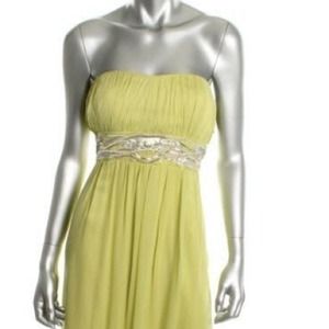 NWT JS Boutique green formal gown size 10