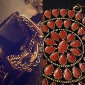 HOLD Fashion Necklace and Earrings and Scarf