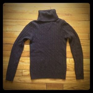 J. Crew chocolate brown turtle neck XS