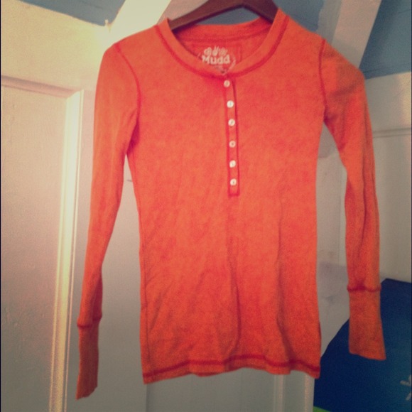 Orange Cotton shirt! Really comfortable!
