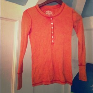 Orange Cotton shirt! Really comfortable!
