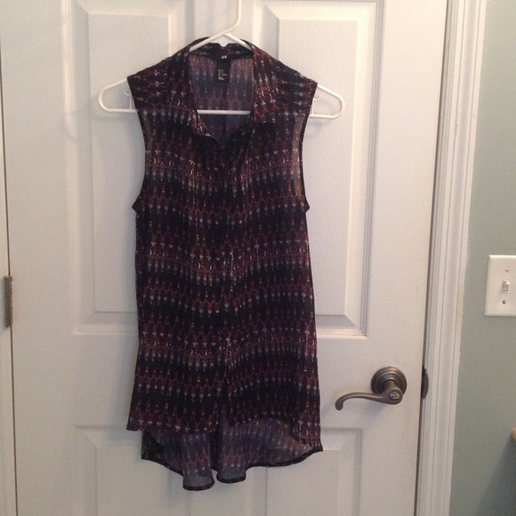 H&M high-low blouse, size 6