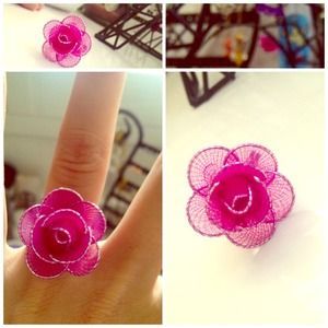 Pink Flower Ring