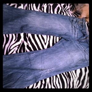 📌BUNDLED📌👖Inked & Faded Fashion Flare Jeans 👖