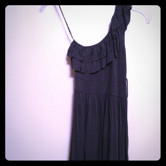 ❌SOLD❌One shoulder, gray mini dress