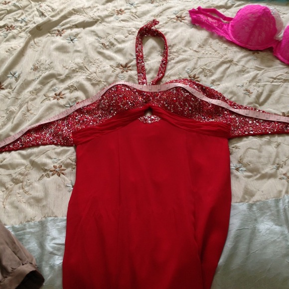 ADDTL PICS OF FORMAL RED GOWN